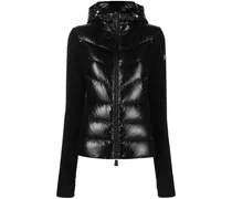 Gefütterte Kapuzenjacke - Schwarz