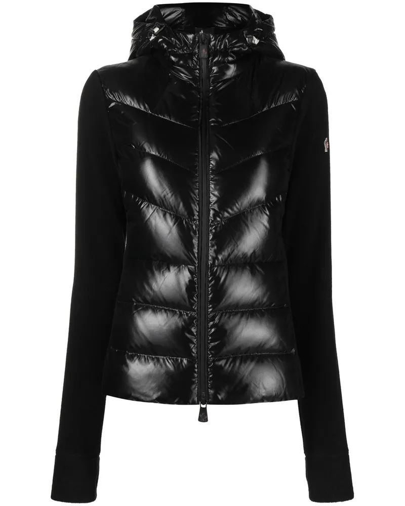Moncler Gesteppte Daunenjacke - Schwarz Schwarz