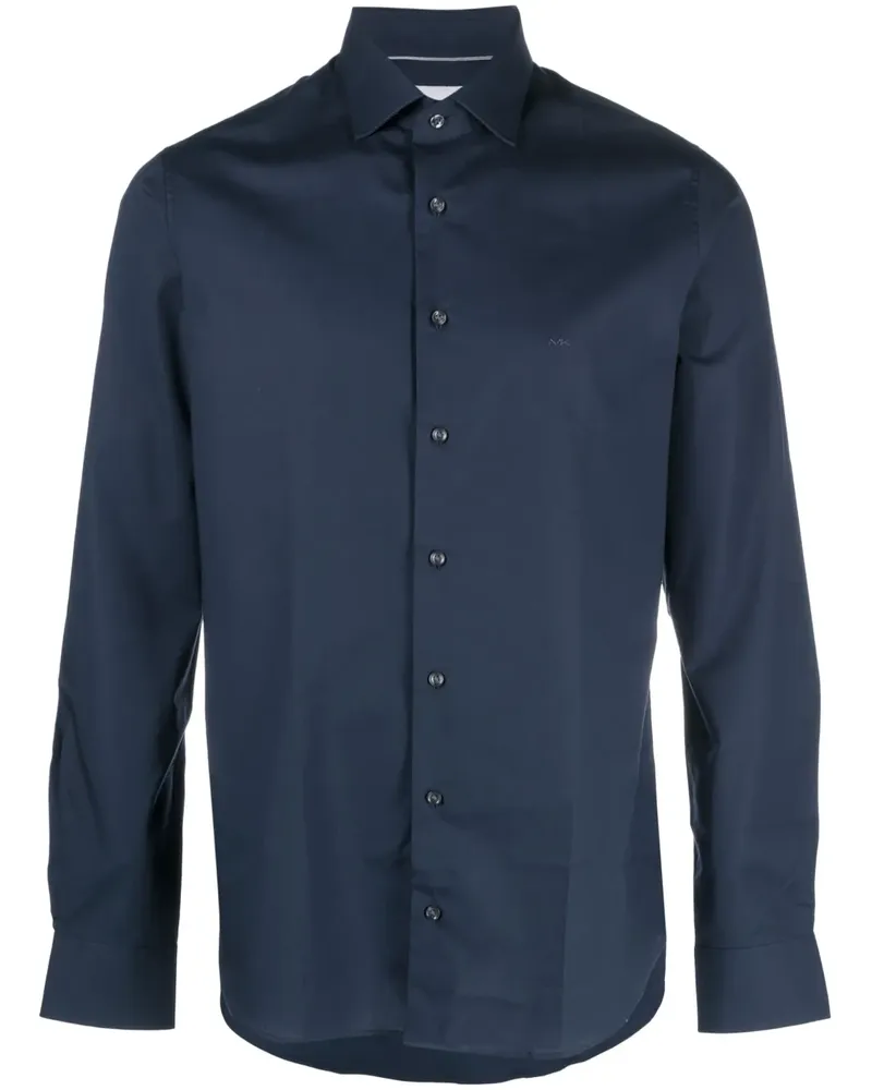 Michael Kors Hemd aus Popeline - Blau Blau