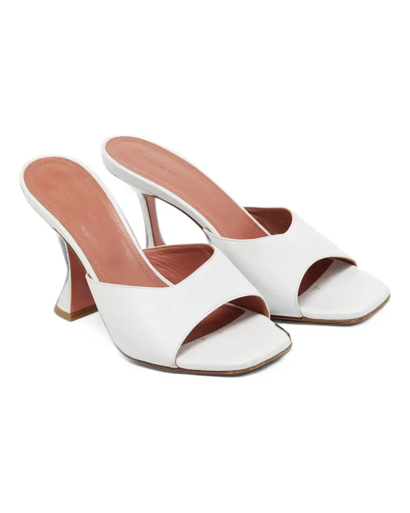 Amina Muaddi Lupita flared sandals - Weiß Weiß