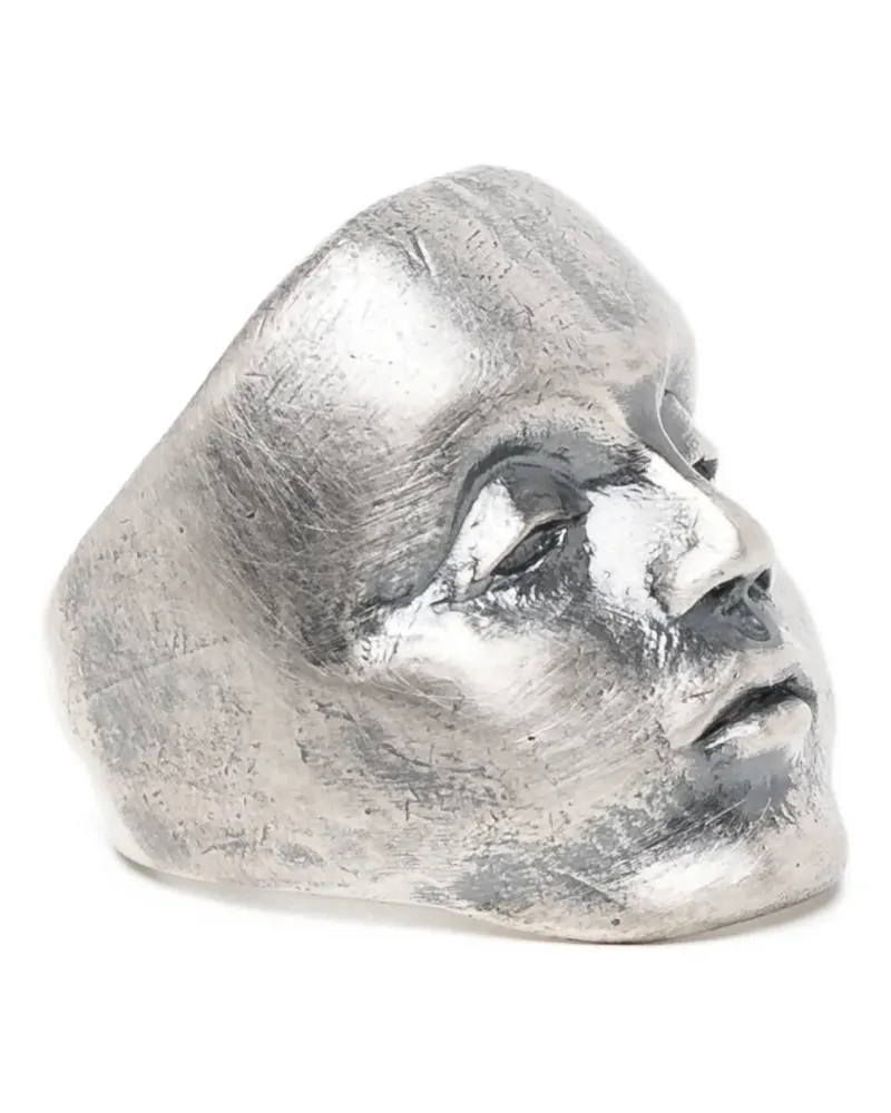Yohji Yamamoto 950 Mask Ring - Silber Silber