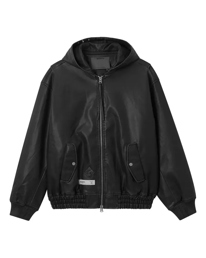 Musium Div. hooded zip jacket - Schwarz Schwarz