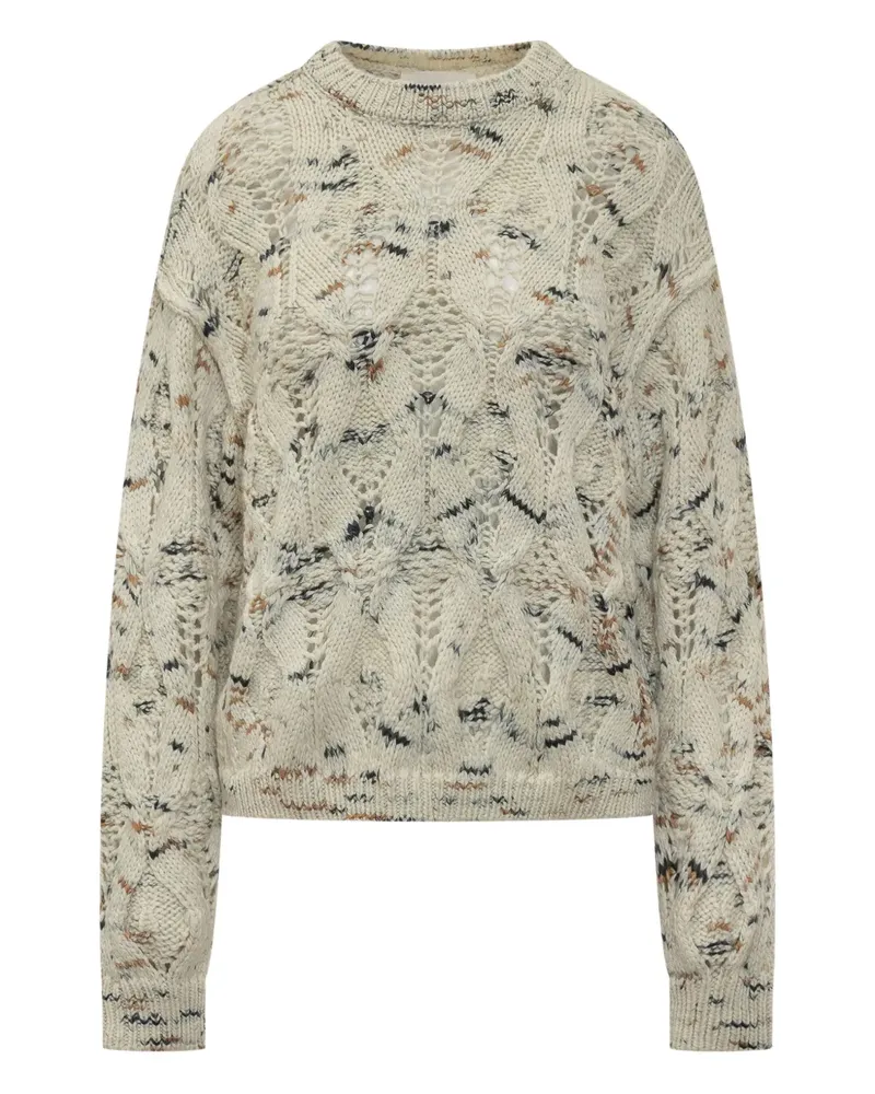 ba&sh Rave openwork sweater - Nude Nude