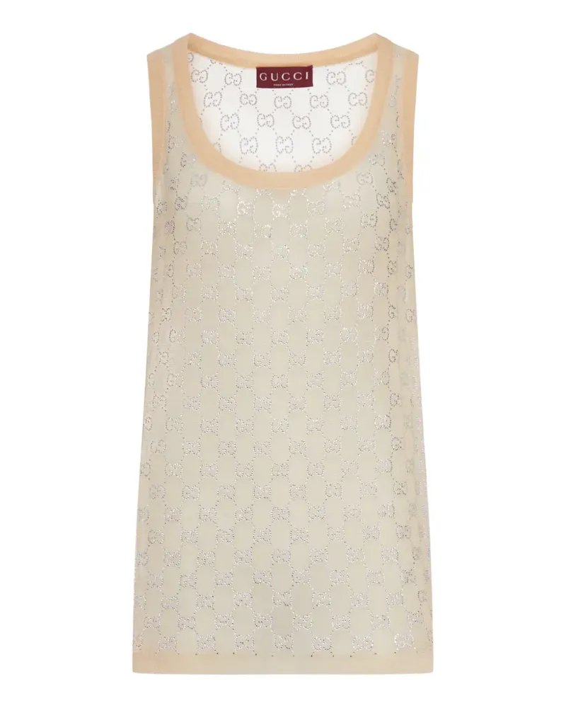 Gucci silk top - Nude Nude