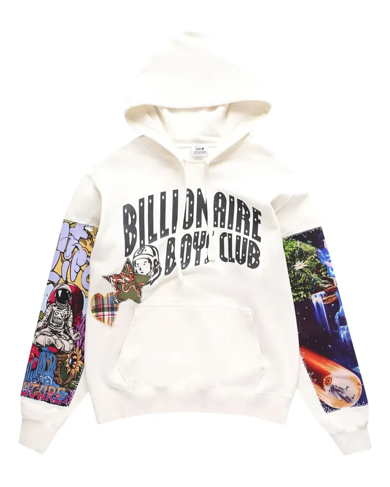 Billionaire Boys Club Hoodie mit grafischem Print - Weiß Weiß