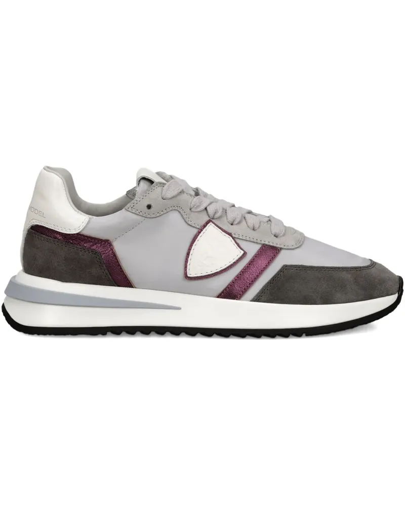 Philippe Model Sneakers in Colour-Block-Optik - Grau Grau