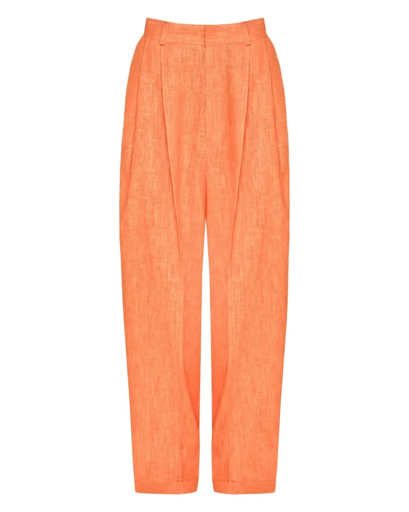 ANOUKI Hose aus Leinen - Orange Orange