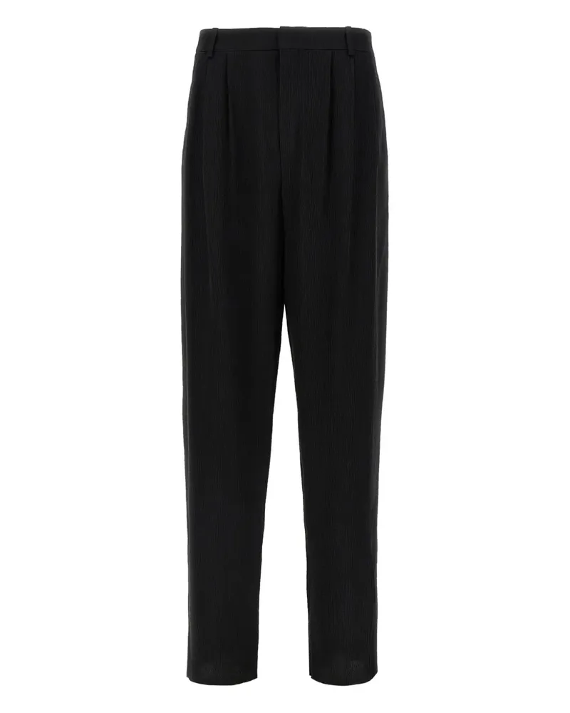 Saint Laurent Hose aus Seide - Schwarz Schwarz