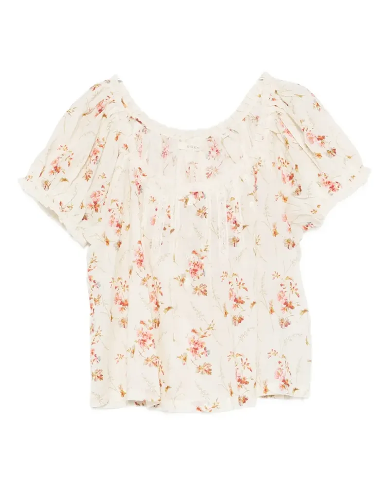 DÔEN Frederica floral-print blouse - Braun Braun