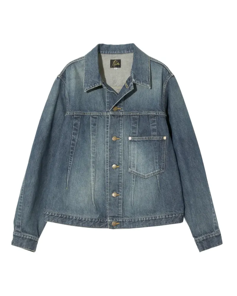 NEEDLES darted denim jacket - Blau Blau
