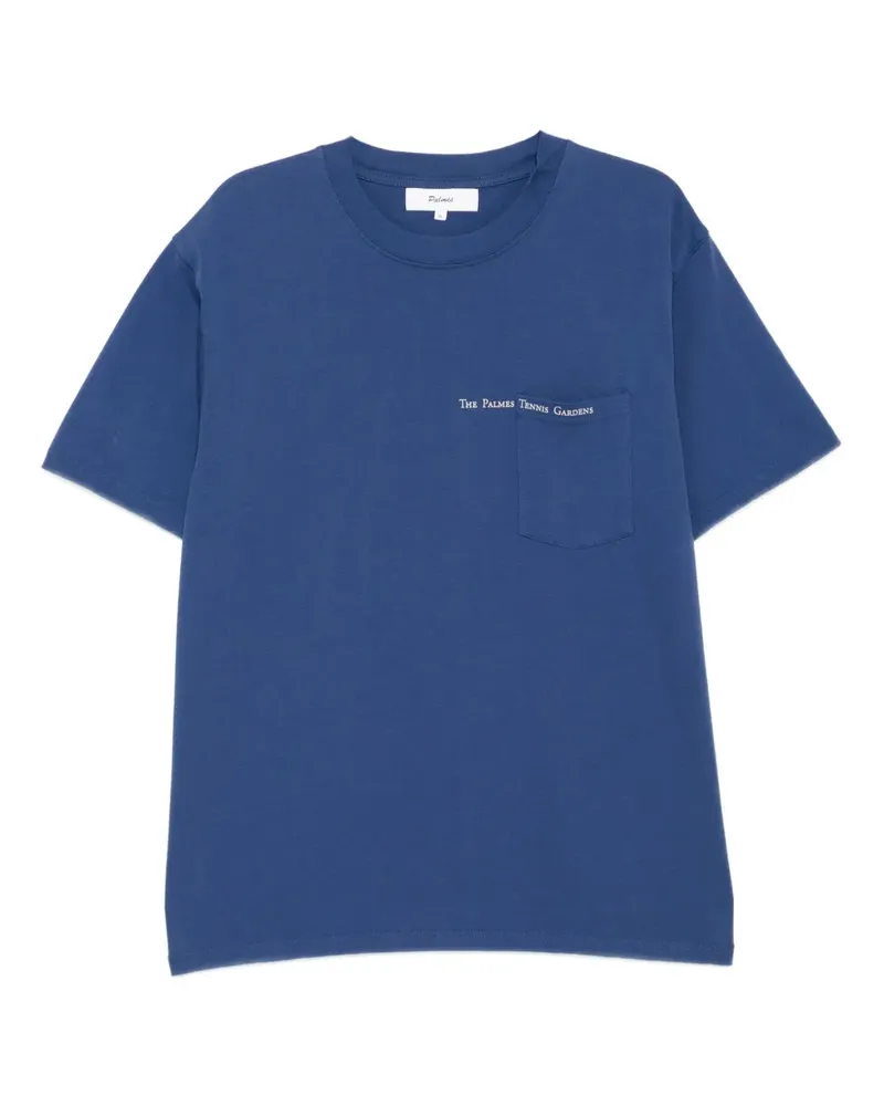 Palmes Garden T-Shirt - Blau Blau