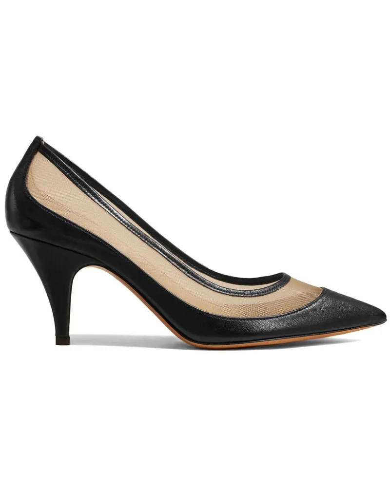 KHAITE The River Pumps mit Mesh-Einsatz 75mm - Schwarz Schwarz