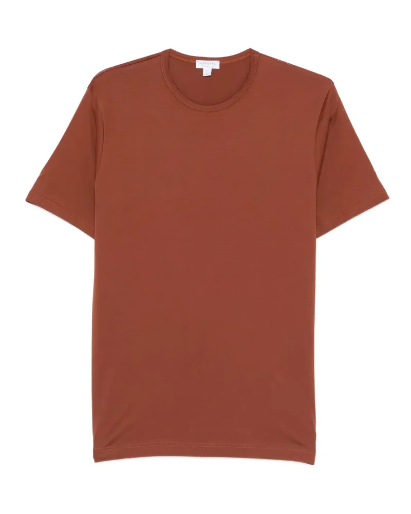 Sunspel Klassisches T-Shirt - Braun Braun