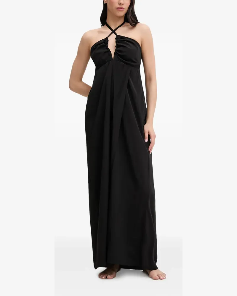 Liu Jo Neckholder-Kleid mit Raffung - Schwarz Schwarz