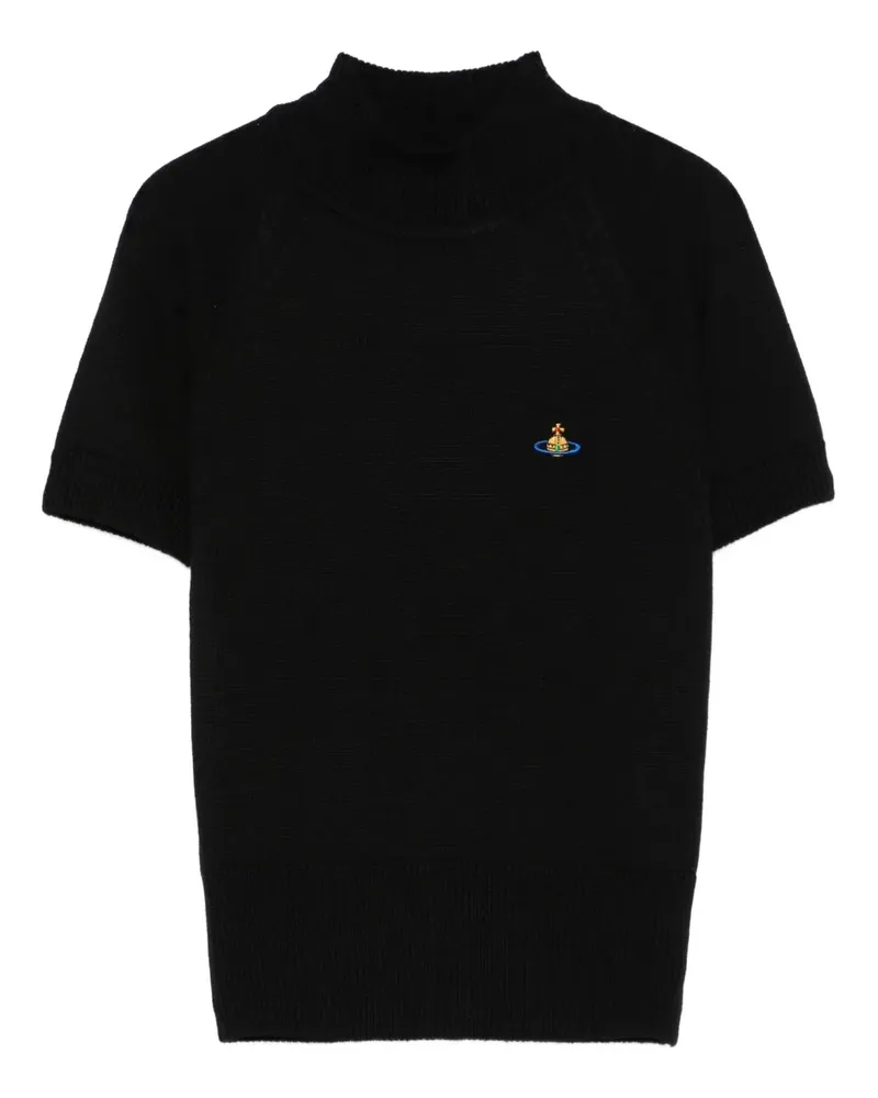 Vivienne Westwood Orb-embroidered T-shirt - Schwarz Schwarz