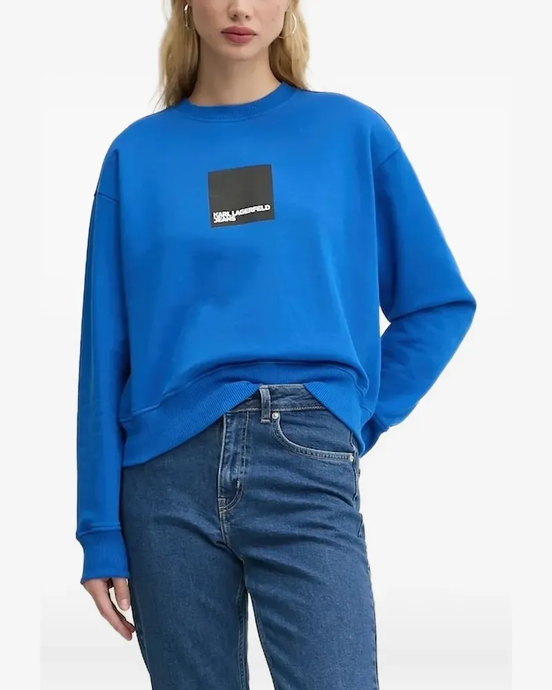 Karl Lagerfeld Sweatshirt mit Logo-Print - Blau Blau