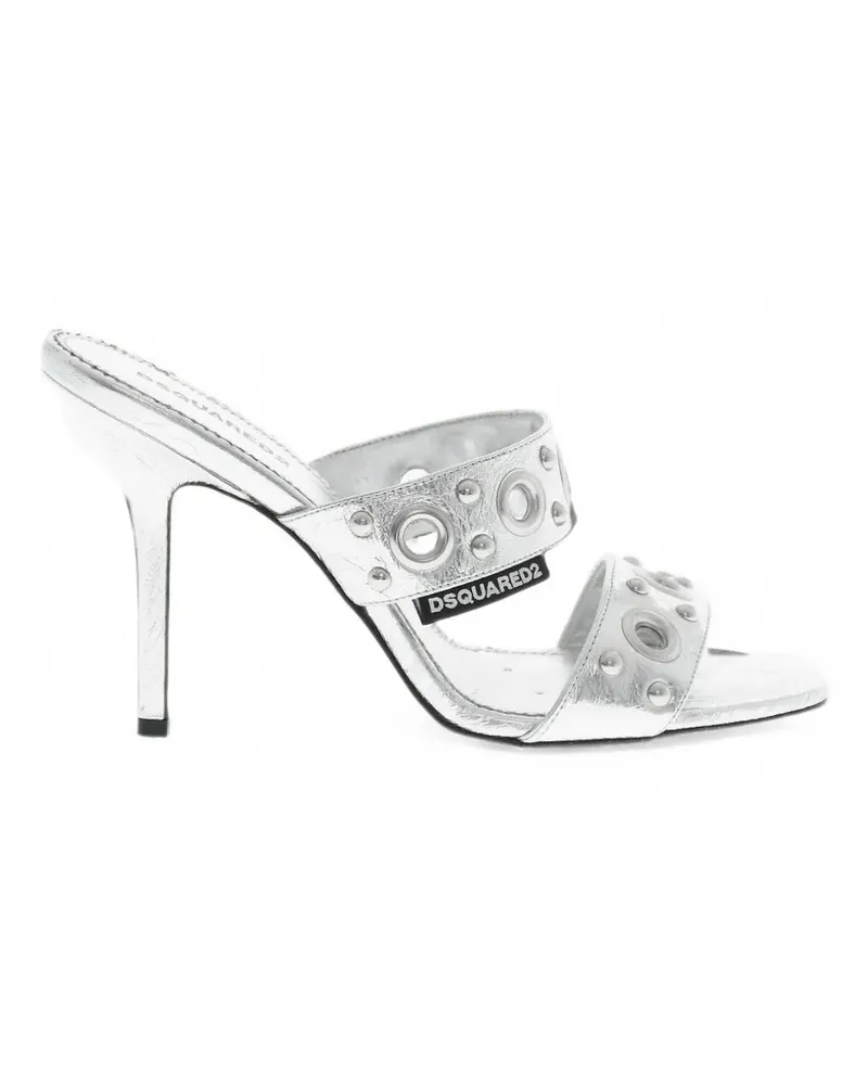 Dsquared2 Sandalen mit Ösen - Silber Silber