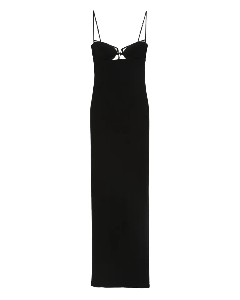 Nensi Dojaka Maxikleid mit Cut-Out - Schwarz Schwarz