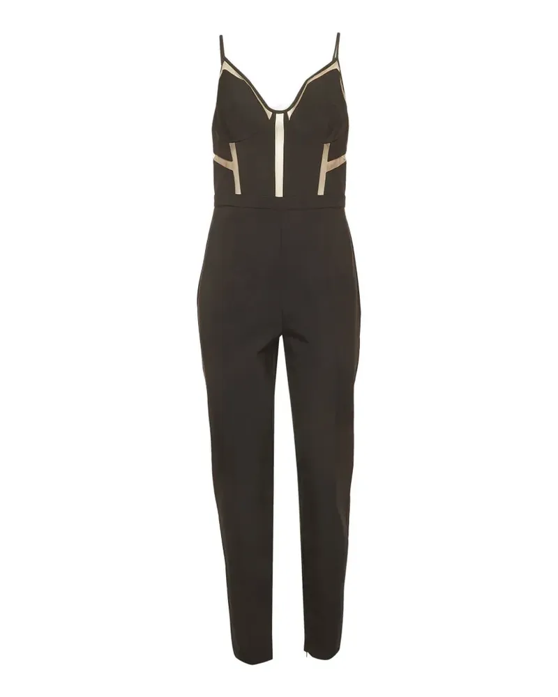 Elisabetta Franchi Jumpsuit mit Tülleinsätzen - Schwarz Schwarz