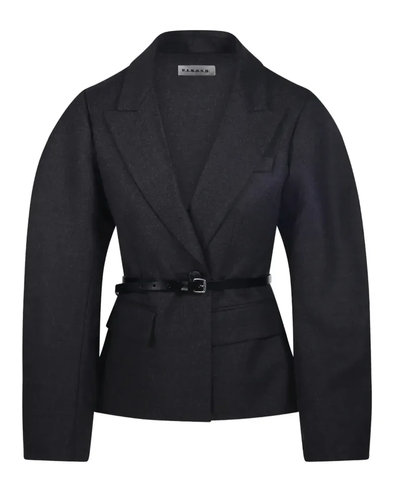 P.A.R.O.S.H. P.A.R.O H. Jacke mit fallendem Revers - Grau Grau