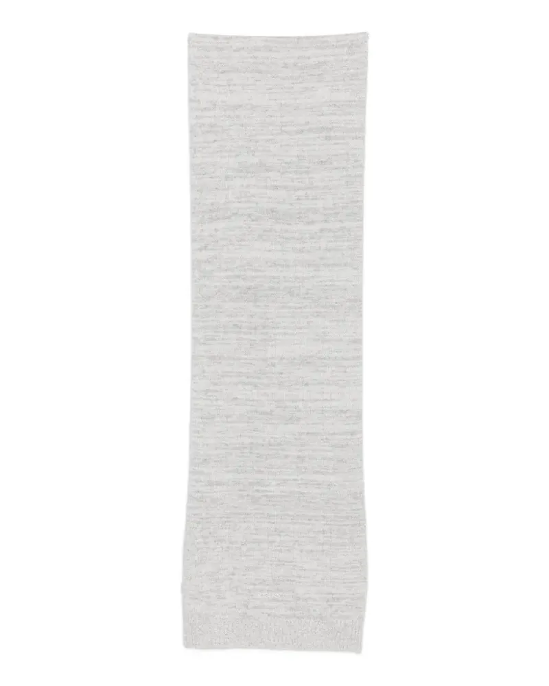 Iceberg logo-patch knitted scarf - Grau Grau