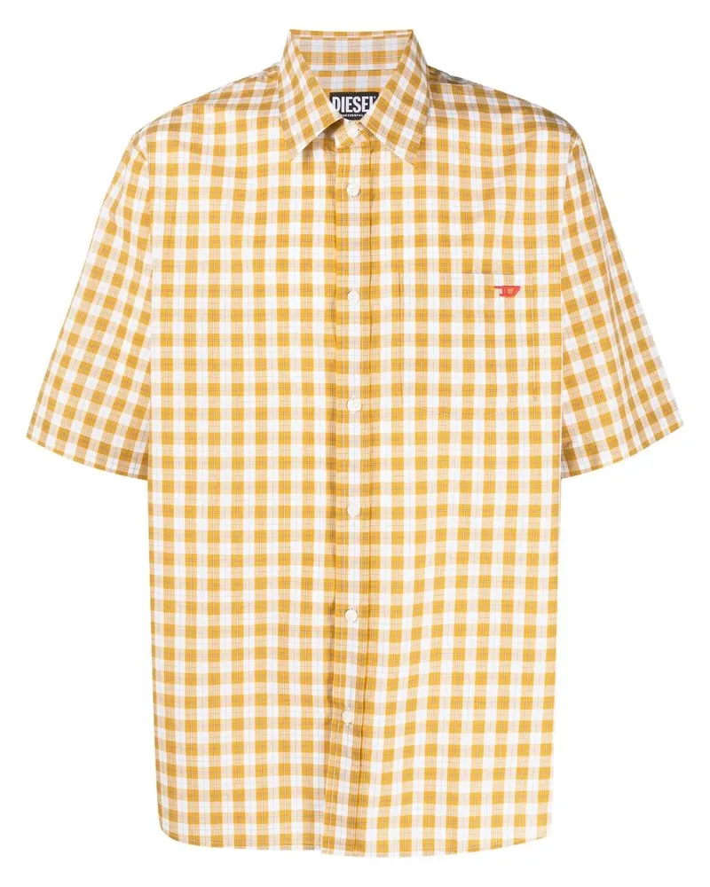 Diesel Hemd mit Vichy-Karomuster - Weiß Weiß