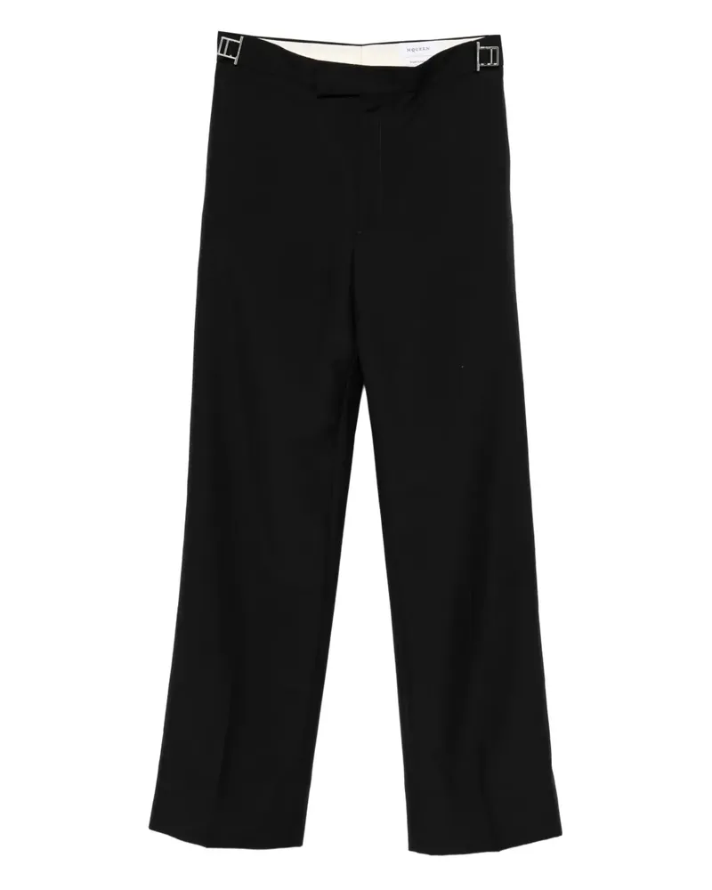 Alexander McQueen Hose mit Schnallenverschluss - Schwarz Schwarz