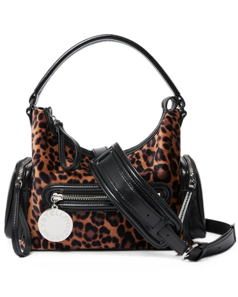 Stella McCartney leopard-print zipped shoulder bag - Nude Nude