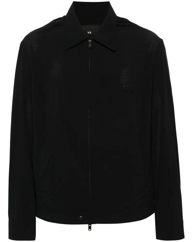 Y-3 Logo-Jacke mit Kontrasteinsätzen - Schwarz Schwarz