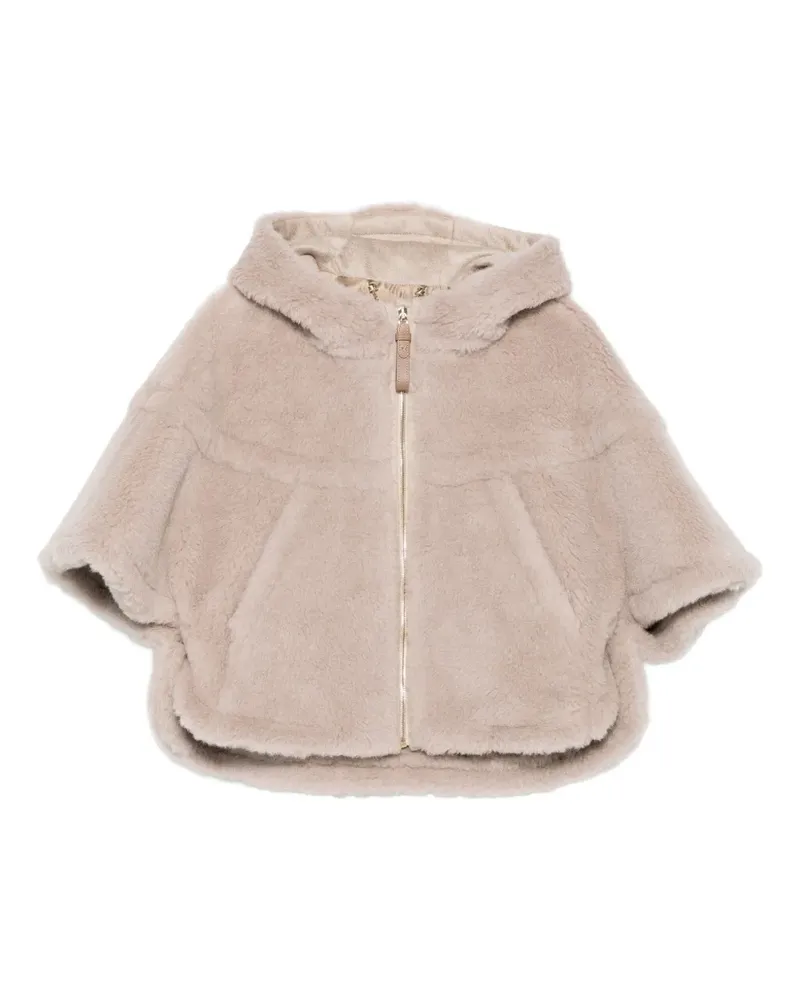 Max Mara Kapuzenjacke mit Reißverschluss - Nude Nude