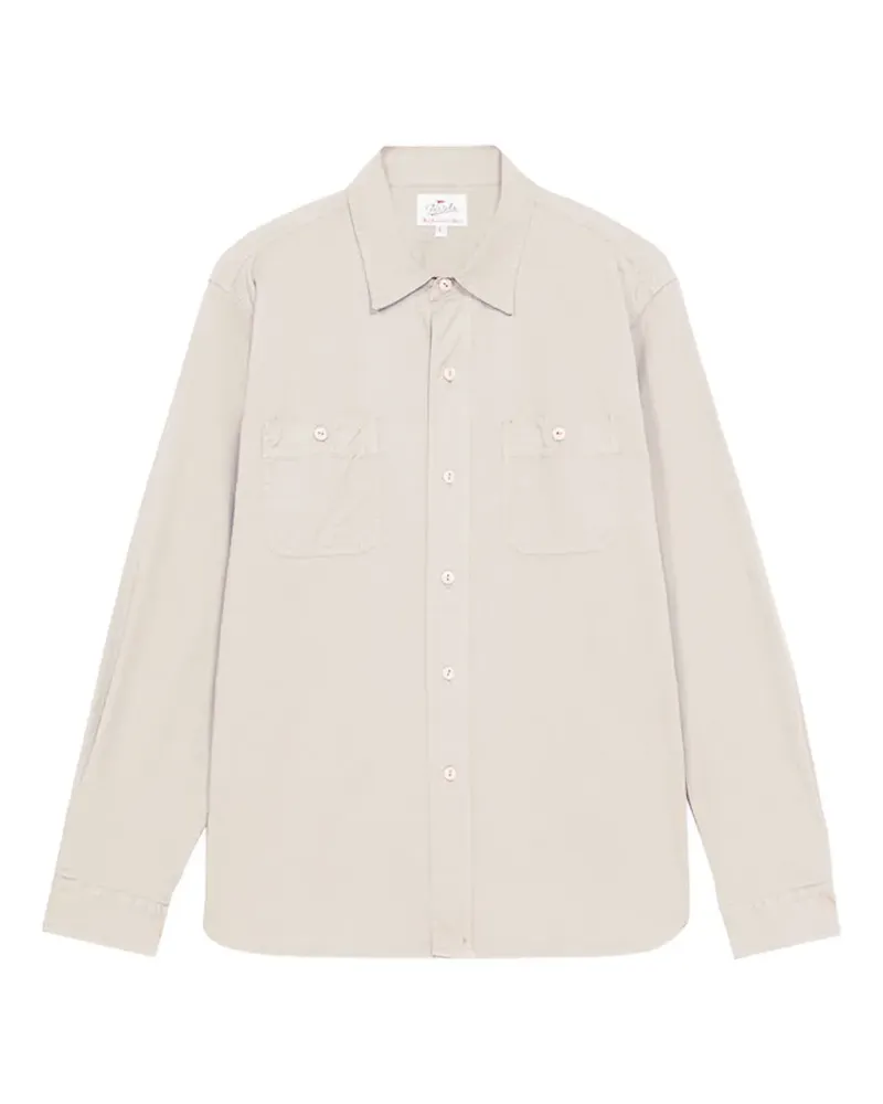 Fortela patch-pocket work shirt - Nude Nude
