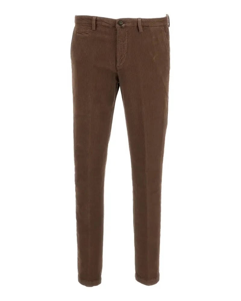 Briglia 1949 Schmale Hose mit Gürtelschlaufe - Braun Braun