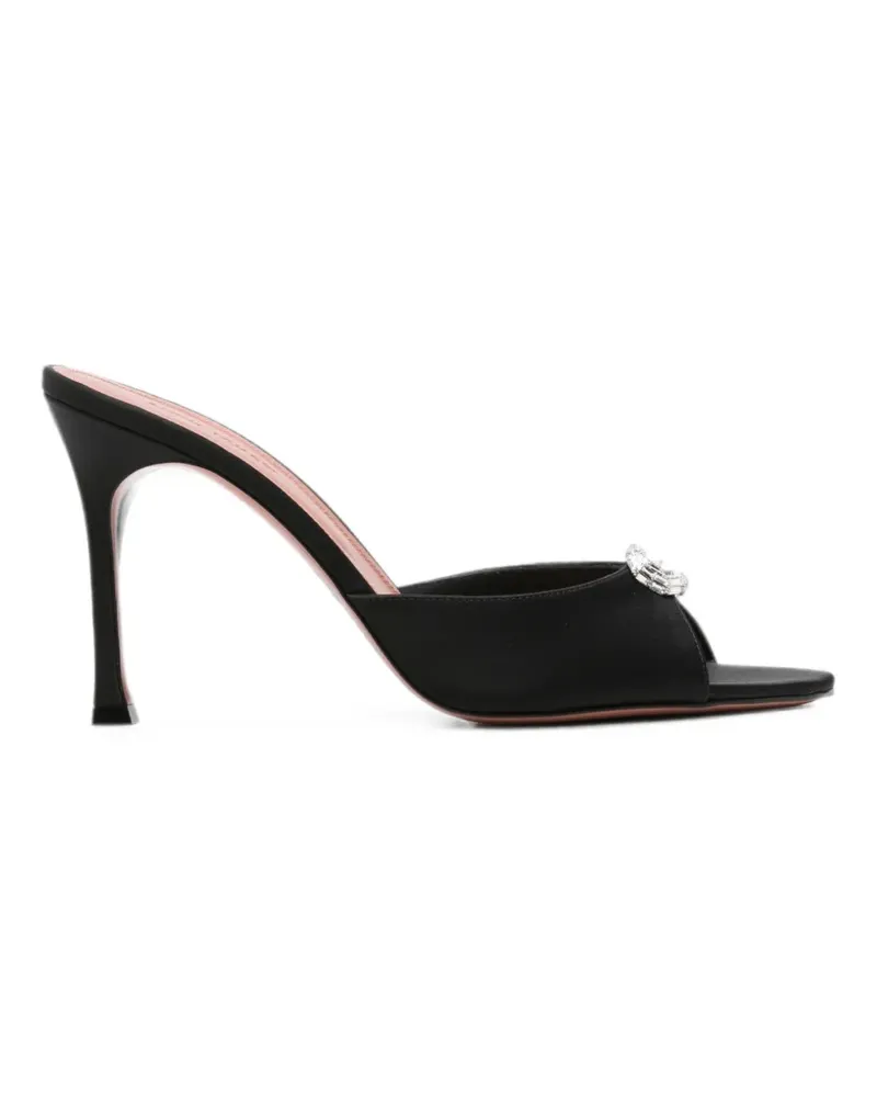 Amina Muaddi Mini Camelia heeled sandals - Schwarz Schwarz