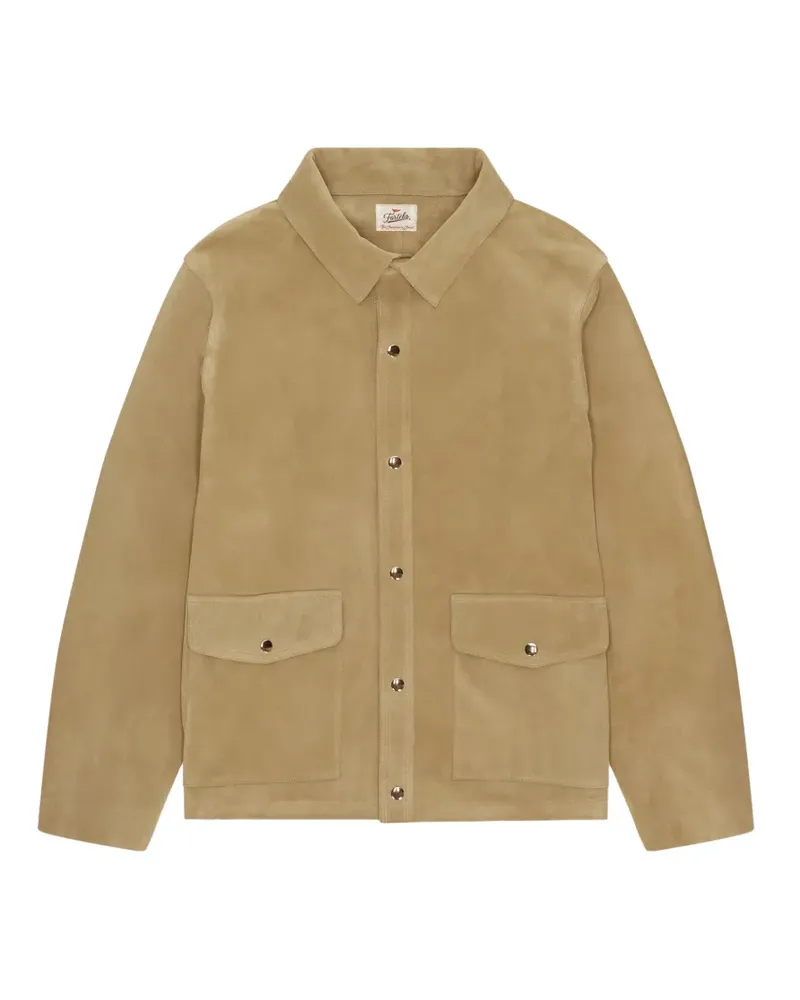 Fortela patch-pocket suede jacket - Nude Nude