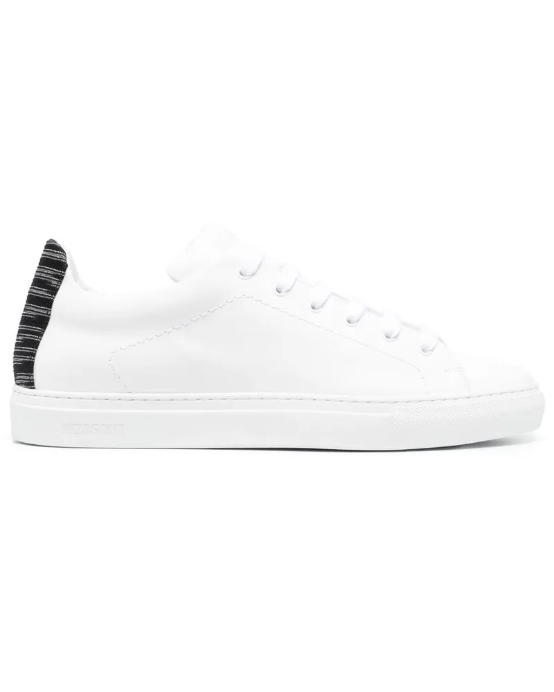 Missoni Sneakers mit gewebter Ferse - Weiß Weiß