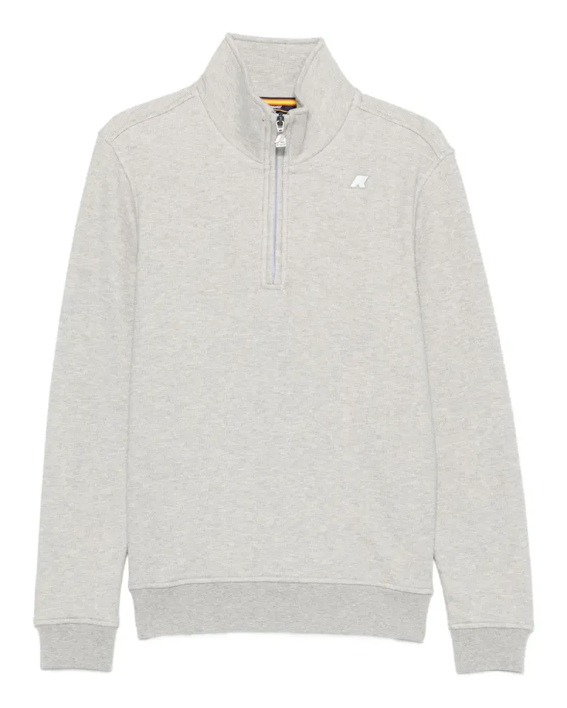 K-Way Sweatshirt mit Viertelreißverschluss - Grau Grau