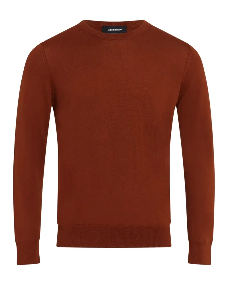 Yves Salomon Pullover mit Rundhalsausschnitt - Braun Braun