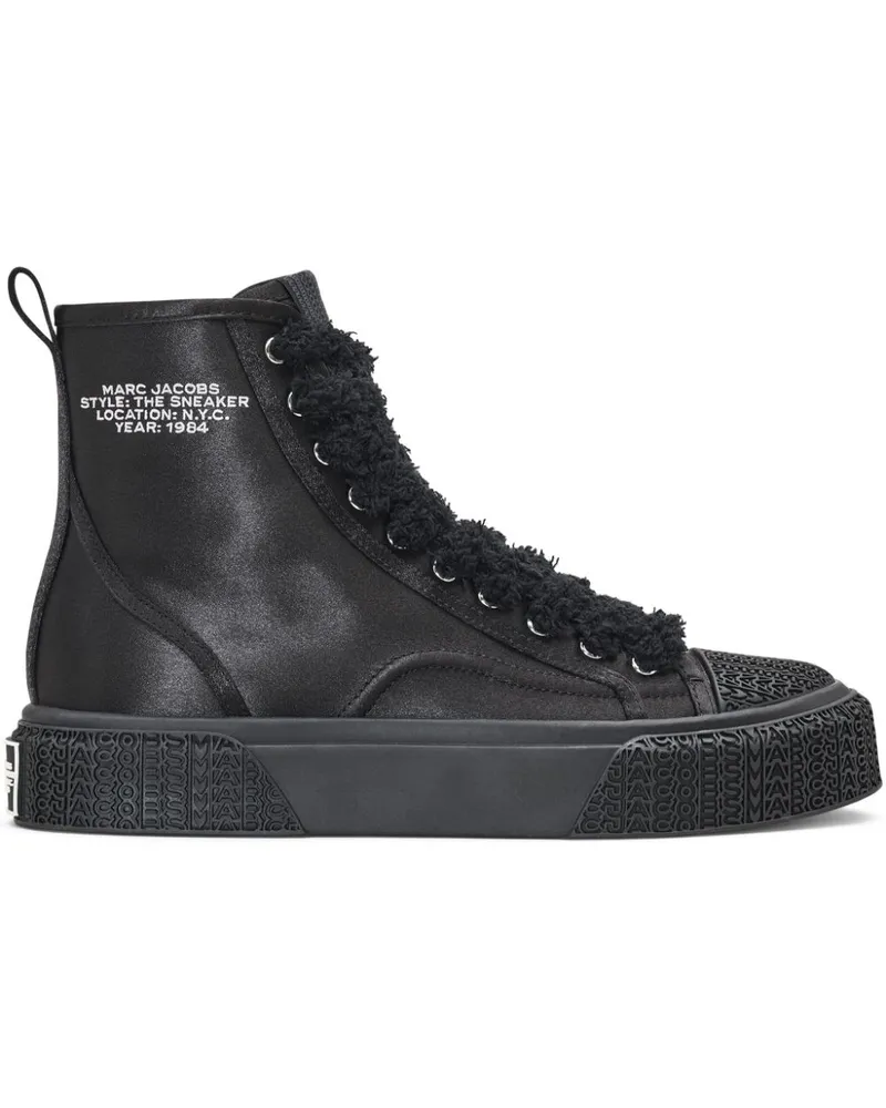 Marc Jacobs The Satin High-Top-Sneakers - Schwarz Schwarz