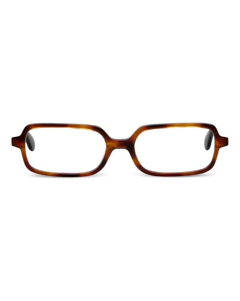 GIGI STUDIOS Edith Brille mit eckigem Gestell - Braun Braun