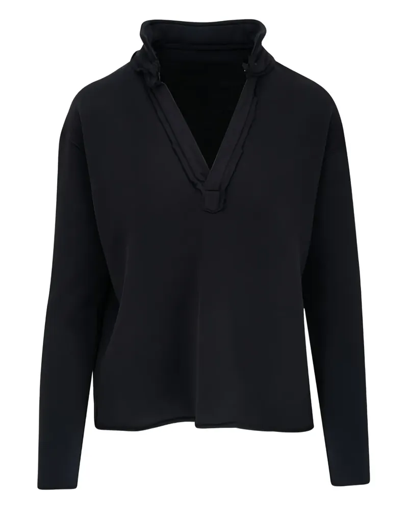 Frank & Eileen Sweatshirt mit V-Ausschnitt - Blau Blau