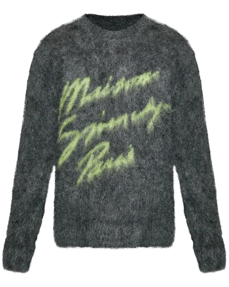 Givenchy Jacquard-Pullover mit Logos - Grau Grau