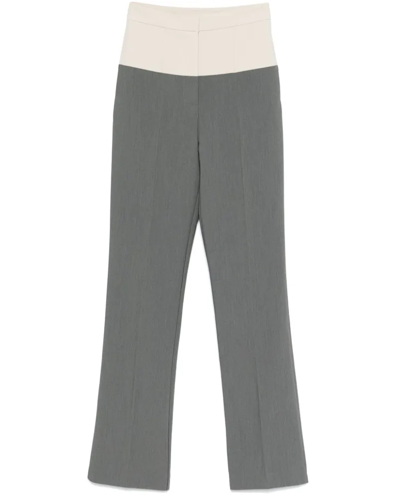 Patrizia Pepe Hose in Colour-Block-Optik - Grau Grau