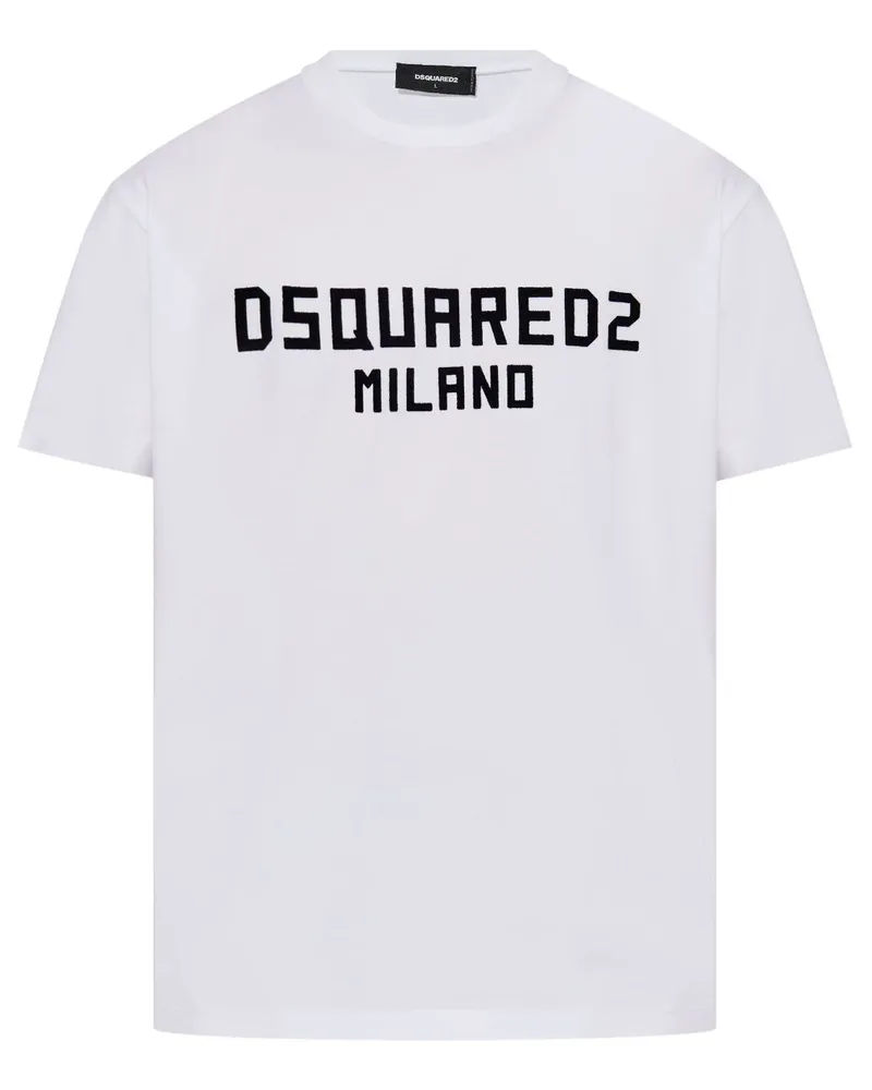 Dsquared2 T-Shirt mit Logo-Print - Weiß Weiß