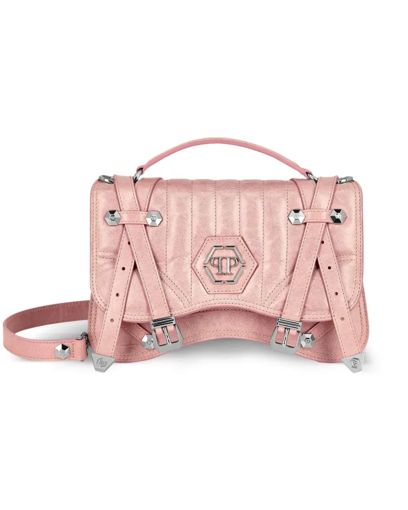 Philipp Plein Mittelgroße Hexagon Tote Bag - Rosa Rosa