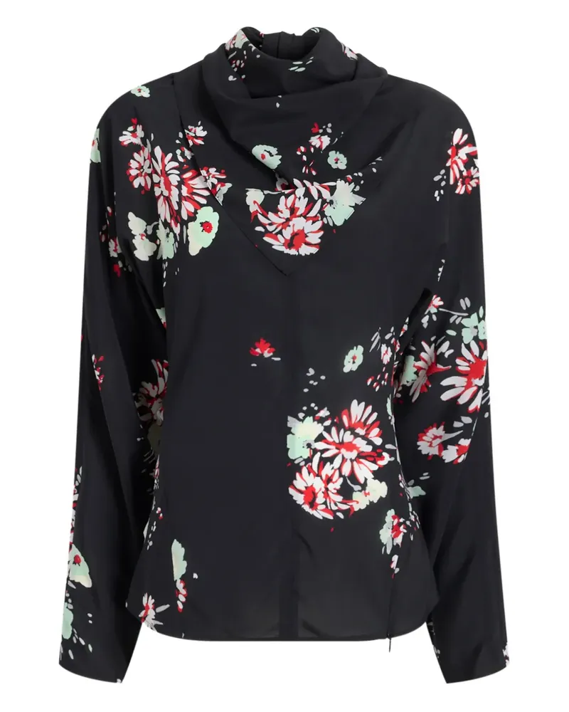 Proenza Schouler Oberteil mit Blumenmuster - Schwarz Schwarz