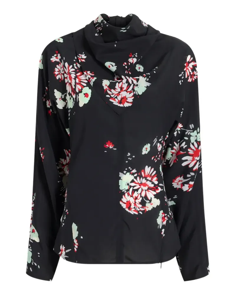 Proenza Schouler Oberteil mit Blumenmuster - Schwarz Schwarz