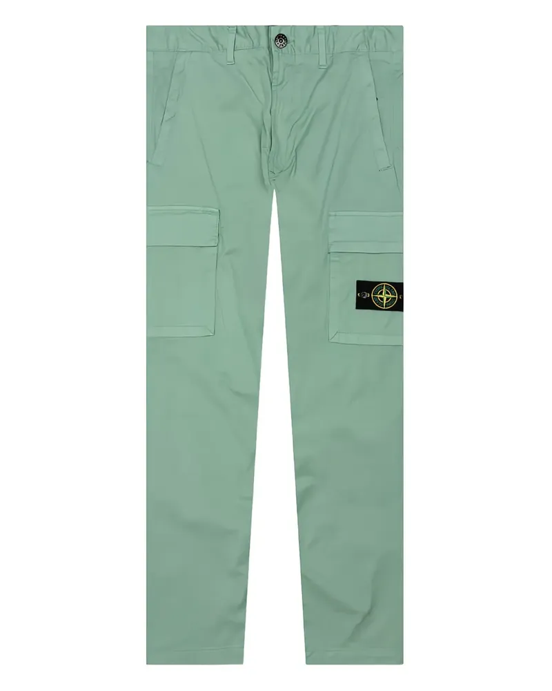 Stone Island Hose mit abnehmbarem Kompass-Patch - Grün Grün