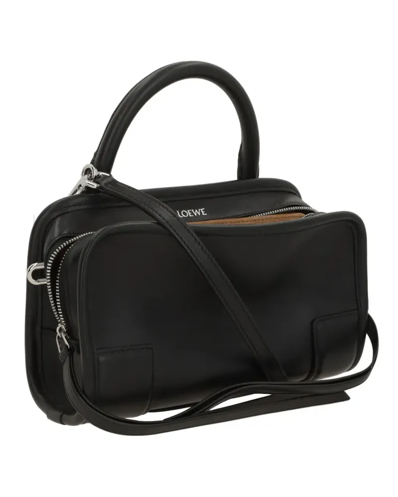 Loewe Small Amazona 180 leather tote bag - Schwarz Schwarz