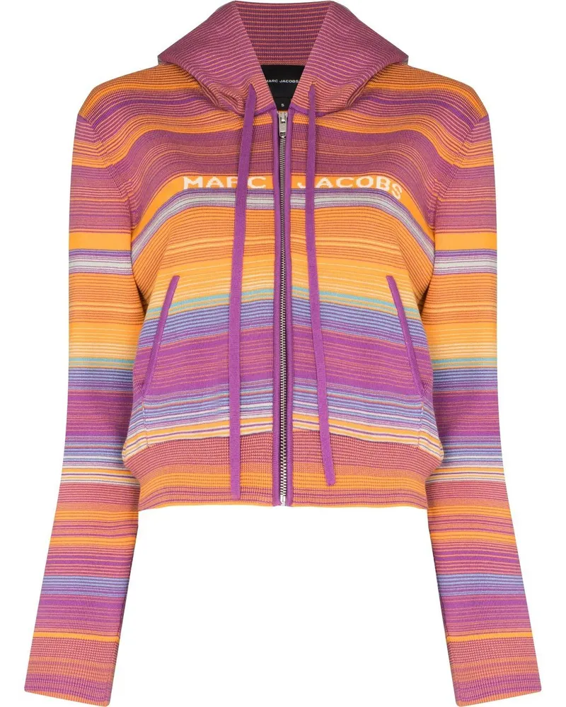 Marc Jacobs Cropped-Kapuzenjacke mit Reißverschluss - Violett Violett