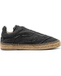 Casadei Holiday Twill-Espadrilles Schwarz